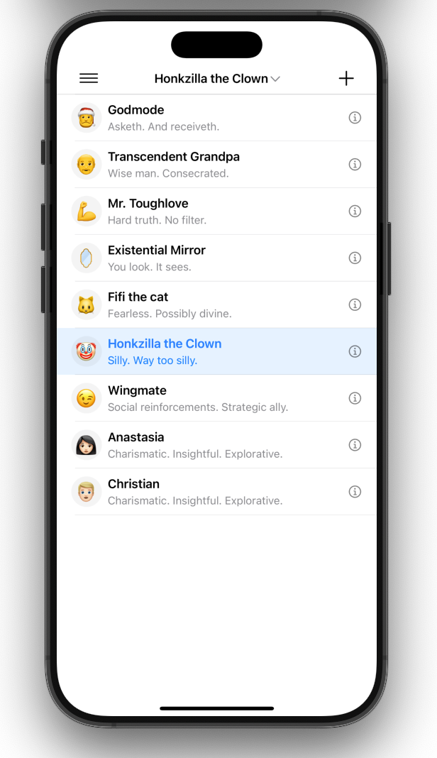 iPhone conversation screenshot